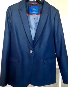 Boden British Tweed By Moon & Sons Blazer Navy 8